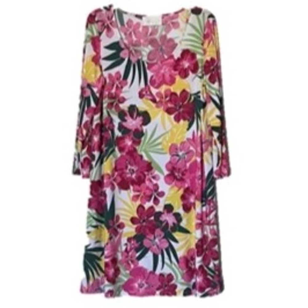 Pappagallo Tropical Floral Shift Dress